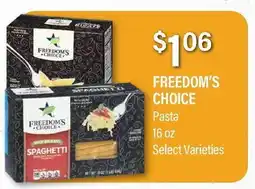 Commissary FREEDOM'S CHOICE Pasta offer