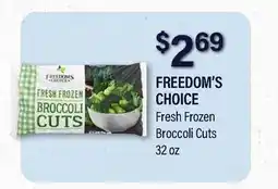 Commissary FREEDOM'S CHOICE Fresh Frozen Broccoli Cuts offer