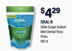 Commissary ORAL-B Glide Scope Outlast Mint Dental Floss Picks offer