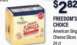 Commissary FREEDOM'S CHOICE American Singles Cheese Slices offer