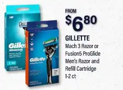 Commissary GILLETTE Mach 3 Razor or Fusion5 ProGlide Men's Razor and Refill Cartridge offer