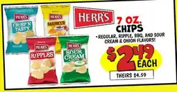 Ollie's HERR'S 7 OZ. CHIPS offer