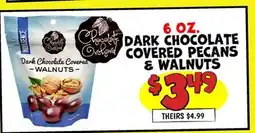 Ollie's DARK CHOCOLATE COVERED PECANS & WALNUTS offer