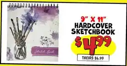 Ollie's 9 X 11 HARDCOVER SKETCHBOOK offer