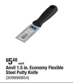 The Home Depot Anvil 1.5 in. Economy Flexible Steel Putty Knife offer