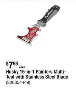 The Home Depot Husky 15-in-1 Painters Multi-Tool with Stainless Steel Blade offer