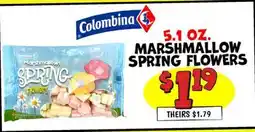 Ollie's Colombina 5.1 OZ. MARSHMALLOW SPRING FLOWERS offer