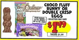 Ollie's CHOCO FLUFF BUNNY OR DOUBLE CRISP EGGS offer