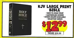 Ollie's KJV LARGE PRINT BIBLE offer