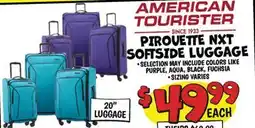 Ollie's AMERICAN TOURISTER PIROUETTE NXT SOFTSIDE LUGGAGE offer