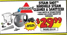Ollie's BISSELL STEAM SHOT HANDHELD STEAM CLEANER & SANITIZER offer