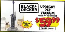 Ollie's BLACK + DECKER UPRIGHT DECKER PET VACUUM offer