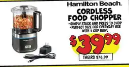 Ollie's Hamilton Beach CORDLESS FOOD CHOPPER offer