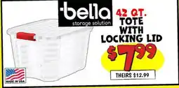 Ollie's 42 QT. TOTE WITH LOCKING LID offer