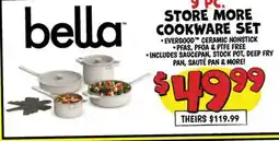 Ollie's 9 PC. bella STORE MORE COOKWARE SET offer