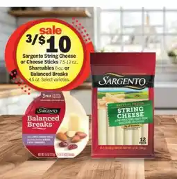 Meijer Sargento String Cheese or Cheese Sticks offer
