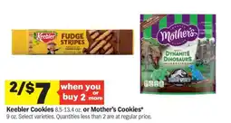 Meijer Keebler Cookies or Mother's Cookies offer