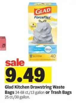 Meijer Glad Kitchen Drawstring Waste Bags offer