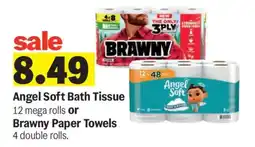 Meijer Angel Soft Bath Tissue or Brawny Paper Towels offer