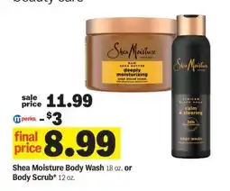 Meijer Shea Moisture Body Wash or Body Scrub offer