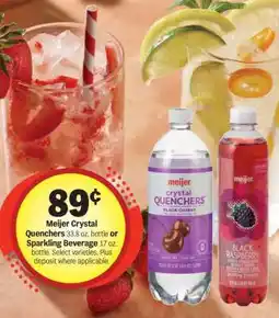 Meijer Meijer Crystal Quenchers or Sparkling Beverage offer