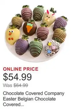 Costco Chocolate Covered Company Easter Belgian Chocolate Covered Strawberries, 12 count offer