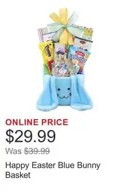 Costco Happy Easter Blue Bunny Basket offer