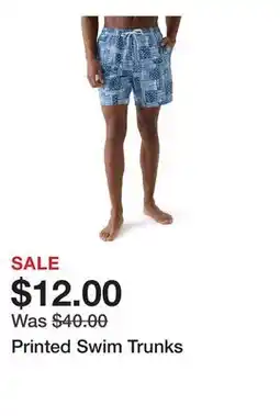 Belk Printed Swim Trunks offer