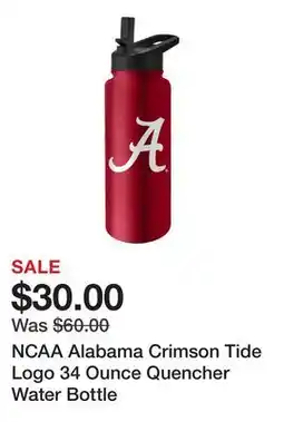 Belk NCAA Alabama Crimson Tide Logo 34 Ounce Quencher Water Bottle offer