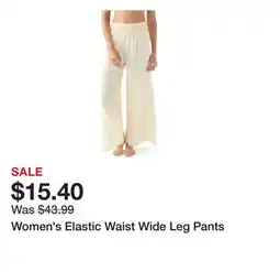 Belk Women's Elastic Waist Wide Leg Pants offer