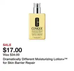 Belk Dramatically Different Moisturizing Lotion+ for Skin Barrier Repair offer