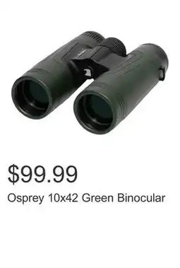 Costco Osprey 10x42 Green Binocular offer