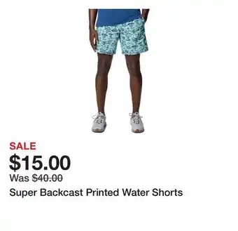 Belk Super Backcast Printed Water Shorts offer