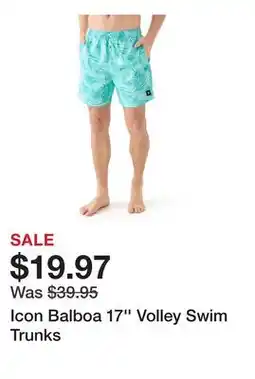 Belk Icon Balboa 17'' Volley Swim Trunks offer