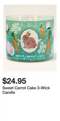 Bath & Body Works Sweet Carrot Cake 3-Wick Candle offer
