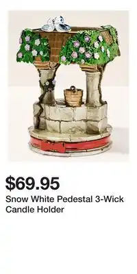 Bath & Body Works Snow White Pedestal 3-Wick Candle Holder offer