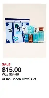 Bath & Body Works At the Beach Travel Set offer