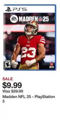 Game Stop Madden NFL 25 - PlayStation 5 offer