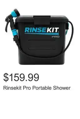 Costco Rinsekit Pro Portable Shower offer