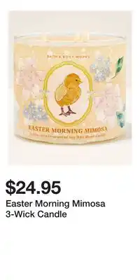 Bath & Body Works Easter Morning Mimosa 3-Wick Candle offer