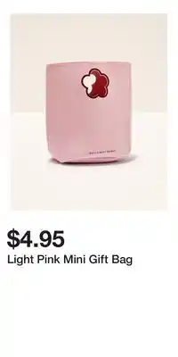 Bath & Body Works Light Pink Mini Gift Bag offer