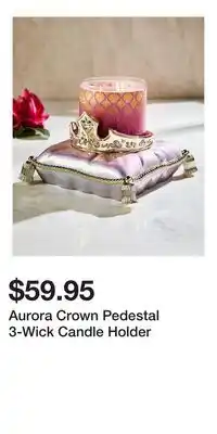 Bath & Body Works Aurora Crown Pedestal 3-Wick Candle Holder offer