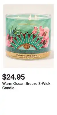 Bath & Body Works Warm Ocean Breeze 3-Wick Candle offer