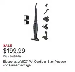 Costco Electrolux WellQ7 Pet Cordless Stick Vacuum and PureAdvantage Filter Set offer