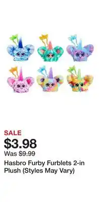 Game Stop Hasbro Furby Furblets 2-in Plush (Styles May Vary) offer