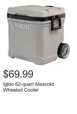 Costco Igloo 62-quart Maxcold Wheeled Cooler offer