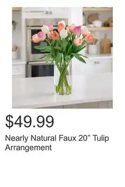 Costco Nearly Natural Faux 20 Tulip Arrangement offer