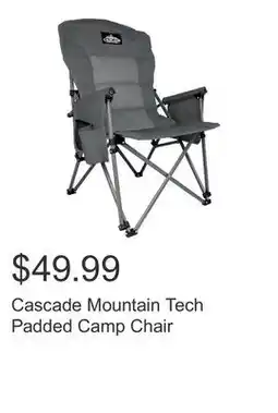 Costco Cascade Mountain Tech Padded Camp Chair offer