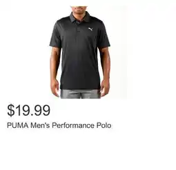 Costco PUMA Men's Performance Polo offer