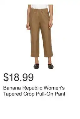 Costco Banana Republic Women's Tapered Crop Pull-On Pant offer